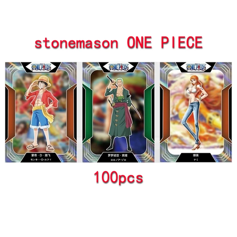 

Stonemason One Piece Luffy Nami Tony Tony Chopper Roronoa Zoro Usopp New Game Collectible Cards Man Birthday Christmas Gifts