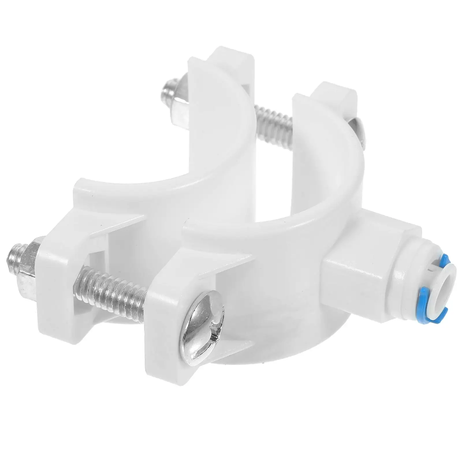 

2pcs Waste Water Clamp for RO Quick Connect 1/4 Inch Leak Proof -48mm OD Pipe Under Counter Filters Drain Saddle Valve