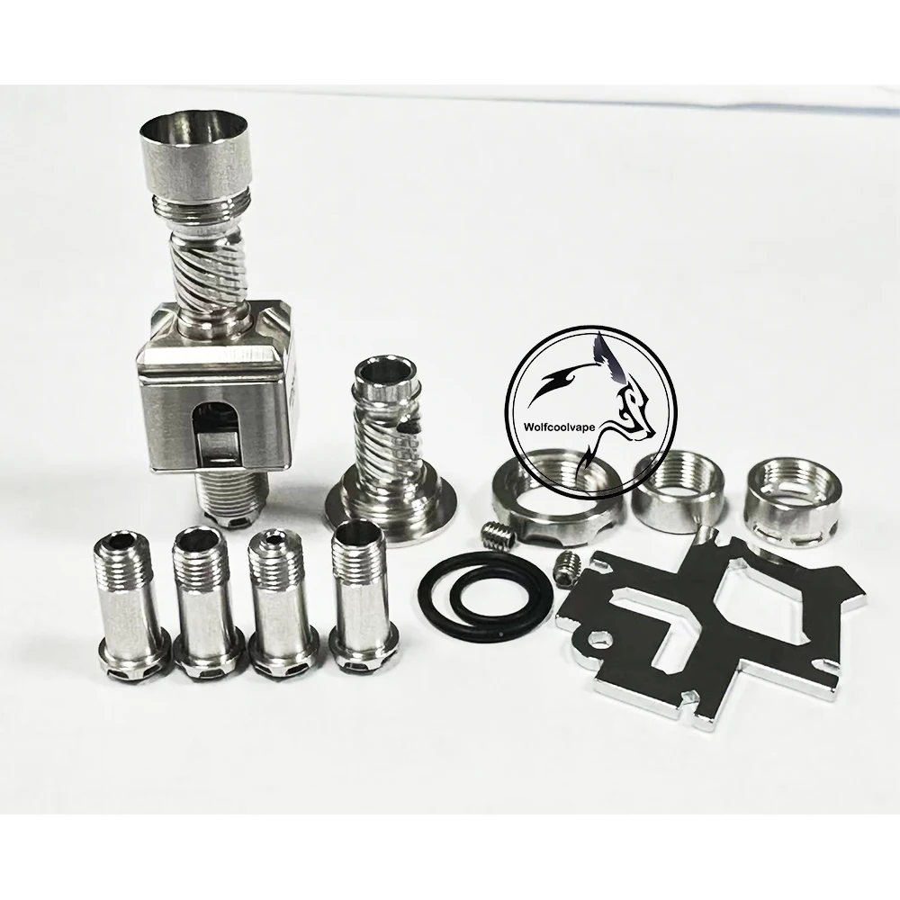 Wolfcoolvape MISSION XV สไตล์ Astra RBA Bridge สําหรับ Billet/Boro Mod 316SS 5 PCS Air Pin 1.2, 2.0, 2.5, 3.0, 3.5 มม.