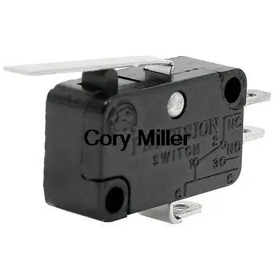 SPDT Long Straight Hinge Lever 3 Pin Basic Limited Micro Switch 16A 250V