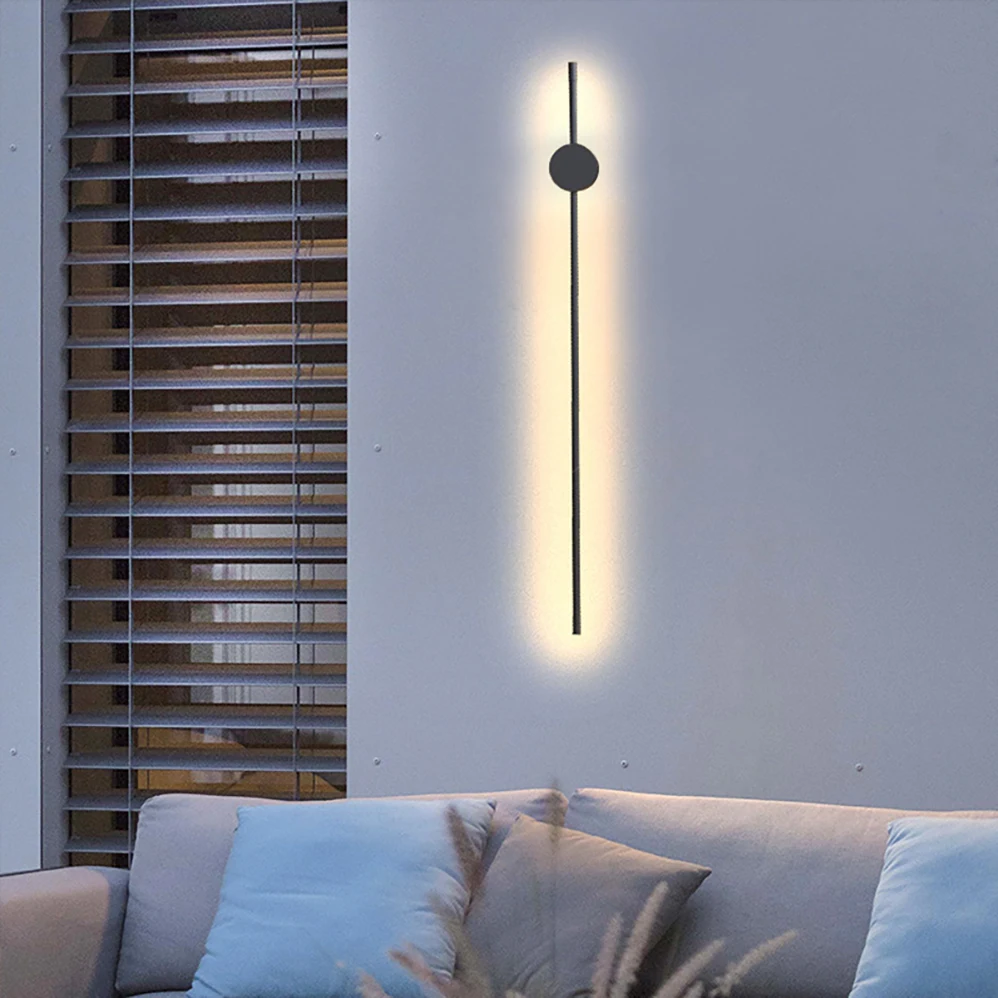 Estilo Minimalista moderno LED Lâmpada de parede, interior e exterior lâmpada, IP54 impermeável, AC85-265V, 120cm, 60cm Comprimento, 3 anos de garantia