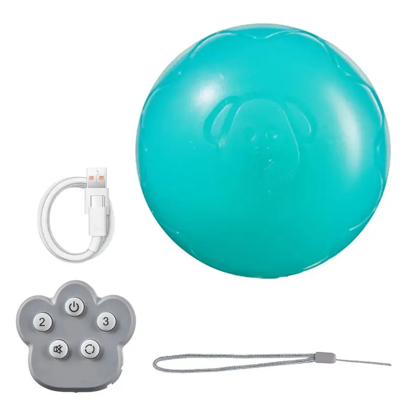 Interactive Dog Ball Remote Control Automatic Dog Toy Electronic Dog Toy Bouncing Dog Toy Electric Dog Ball With Sounds And