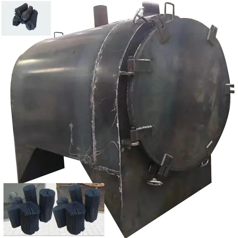 

Clearance Horizontal Palm Kernel Shell Charcoal Machinery Charcoal Making Wood Coconut Carbonization Furnace for Charcoal