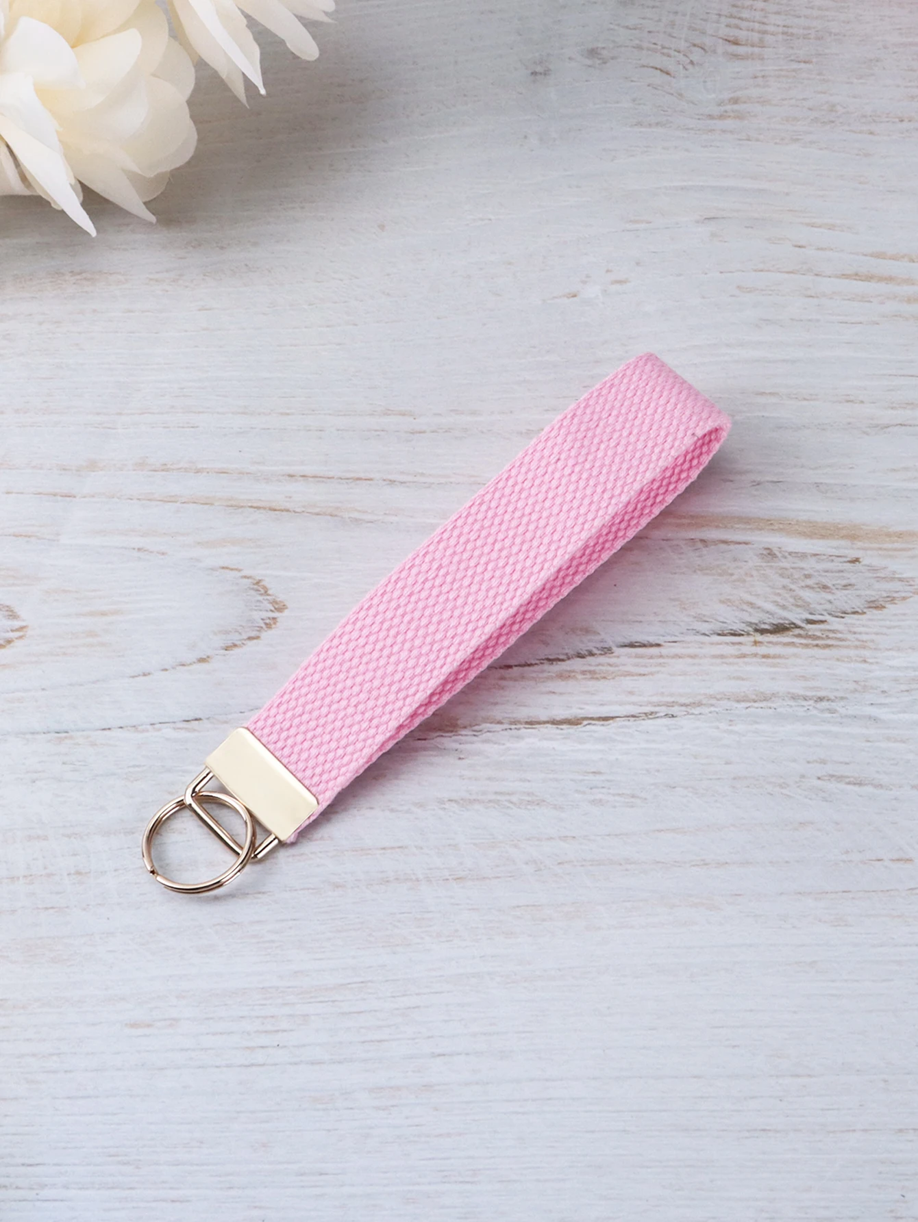 لطيف السوار حزام لون نقي المفاتيح المعلم الحبل مع Keyrings للنساء مفاتيح الهواتف محافظ حامل سحر مفتاح سلسلة هدية