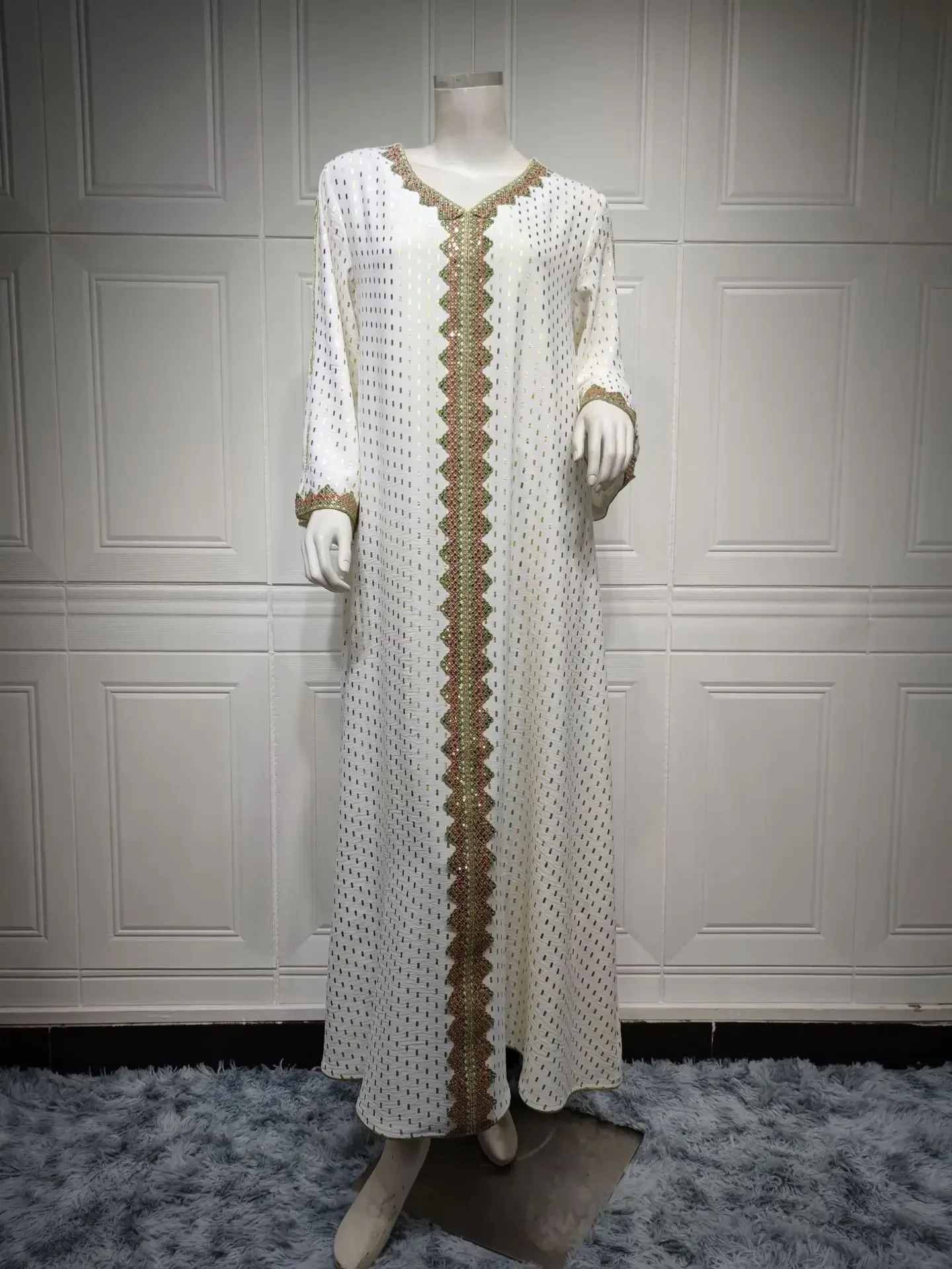 Abaya-Robe longue bronzante pour femme, caftan marocain de luxe, vêtements islamiques, hijab Kebaya, Eid Musilm, Dubaï, 2024