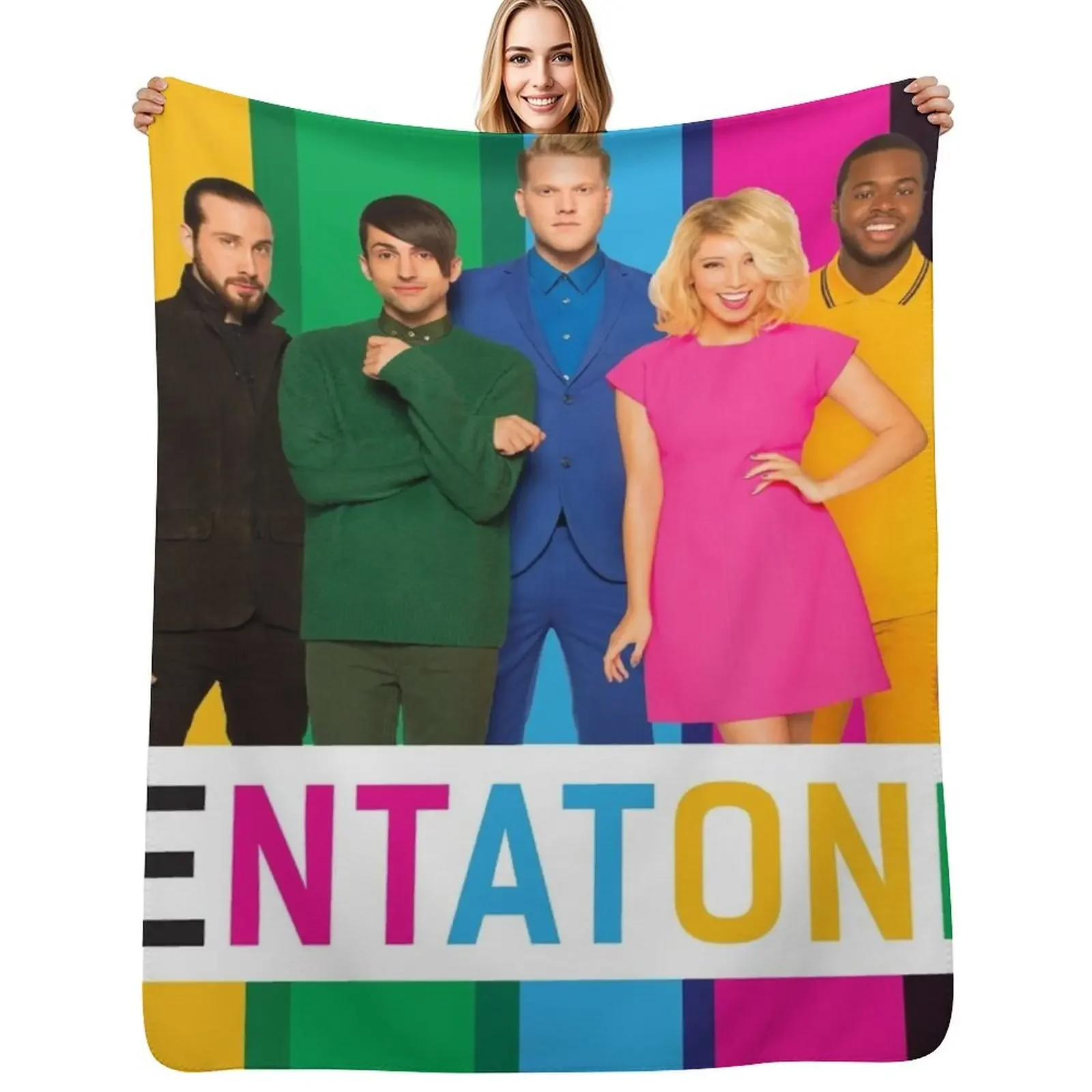 

full colour of pentatonix Throw Blanket for sofa Plush Thermal Blanket
