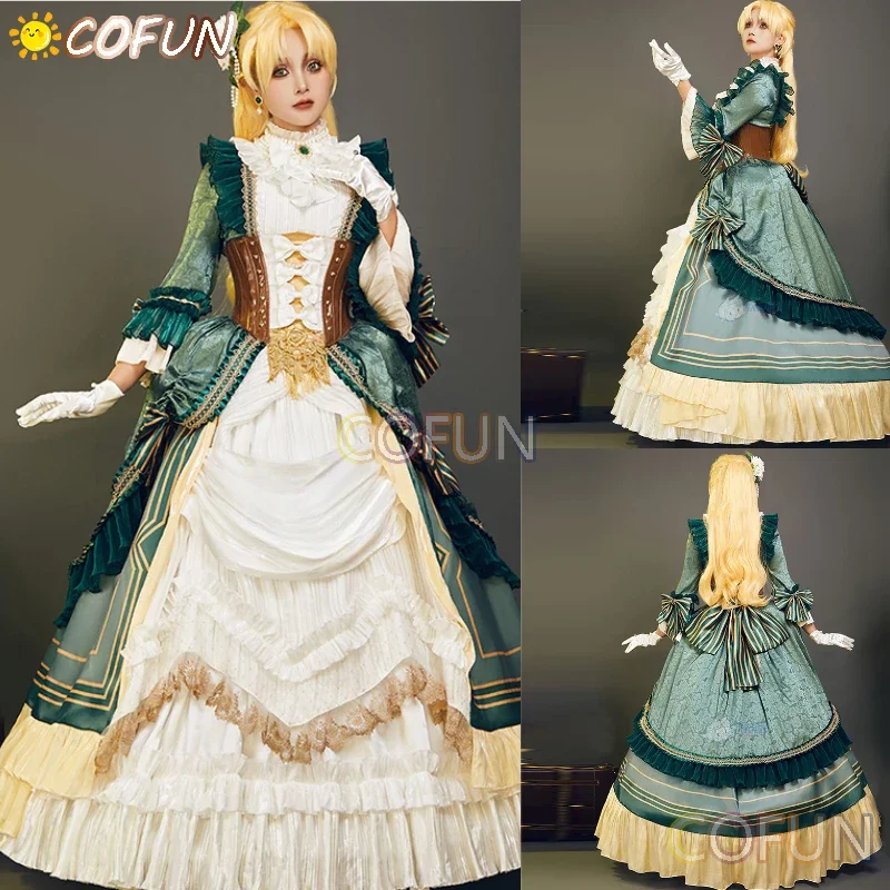 COFUN Game Lord of The Mysteries Audrey Hall Cosplay Costume Halloween Outfits Women Dress Long Gorgeous Lolita Dress