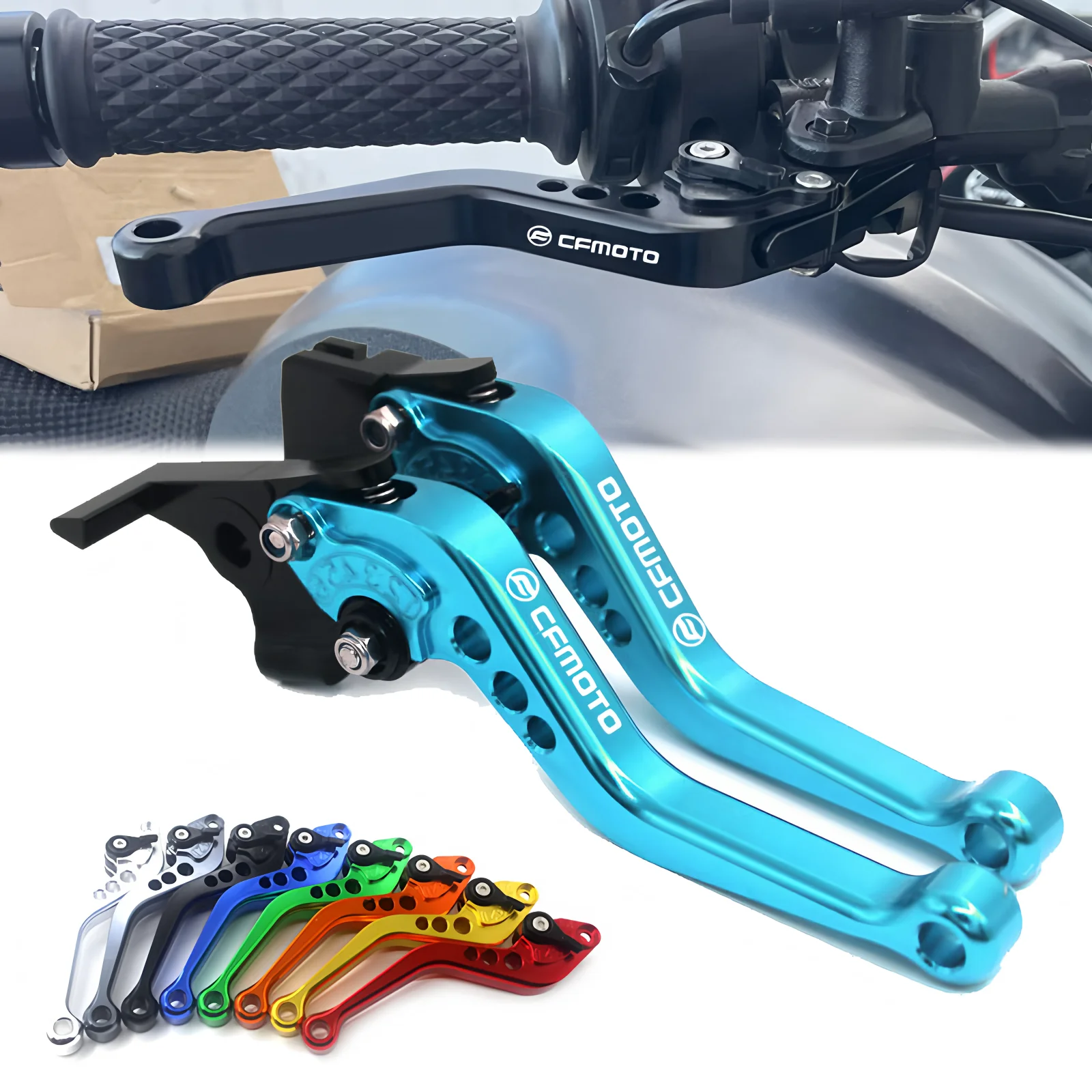 عتلات فرامل قصيرة لـ CFMOTO 250SR 300SR/ABS 300SS 300NK 300 SR SS NK ملحقات الدراجة النارية مقابض تحكم قابلة للتعديل