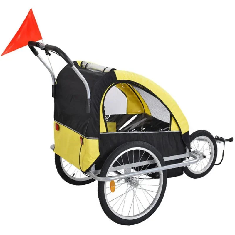 Factory Directly Double Child Baby bike trailer stroller 3-in-1