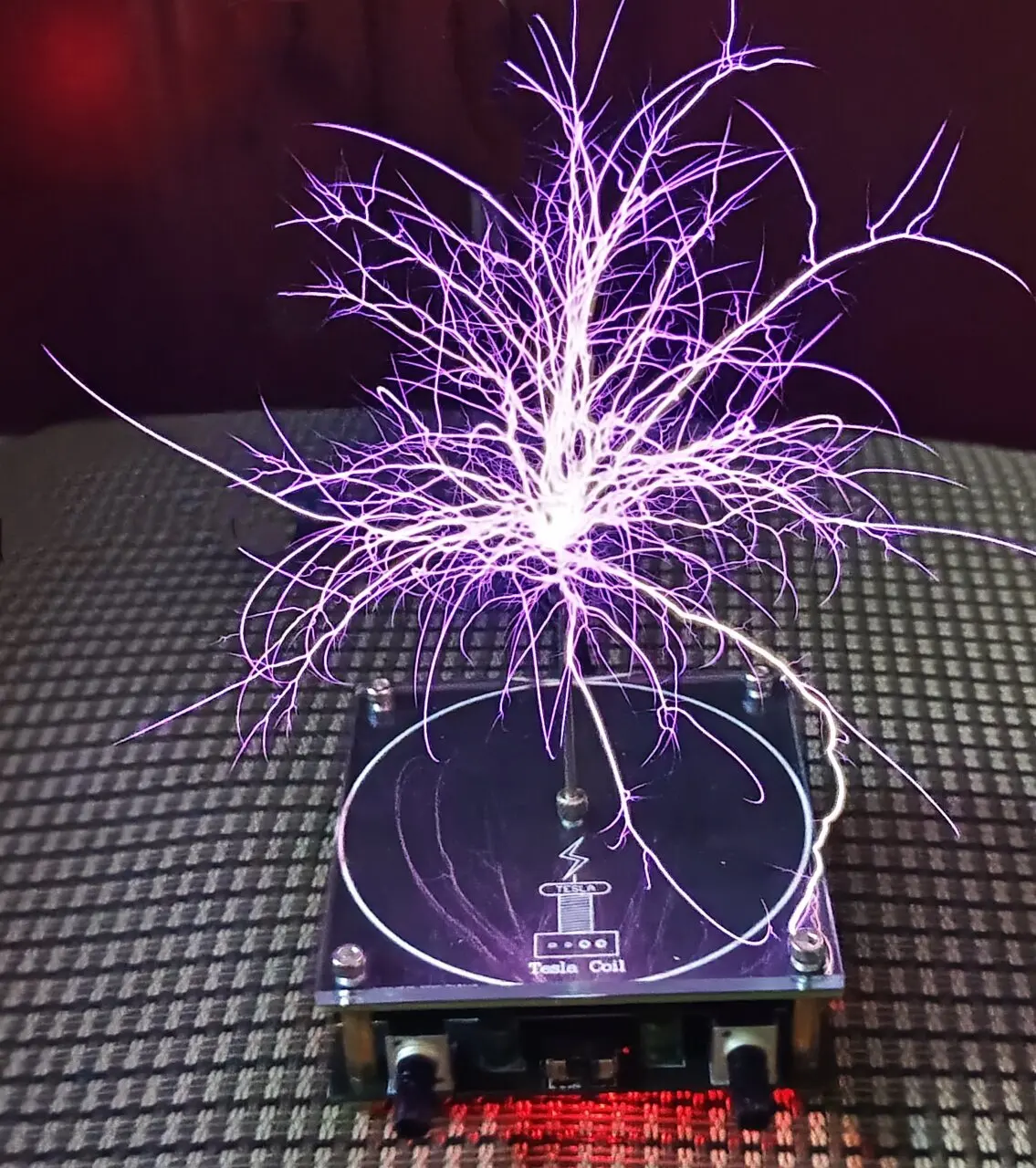 Music Tesla Coil Artificial Lightning Electromagnetic Storm Coil Bluetooth