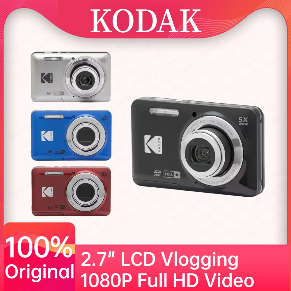 KODAK PIXPRO FZ55 16MP 5X Digital Camera Wide Angle 1080P Full HD