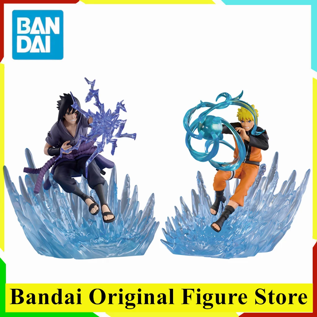 

Оригинальные коллекционные фигурки BANDAI BANPRESTO: УЗУМАКИ НАРУТО и УЧИХА САСУКЕ, ПВХ-модели для битв и сражений