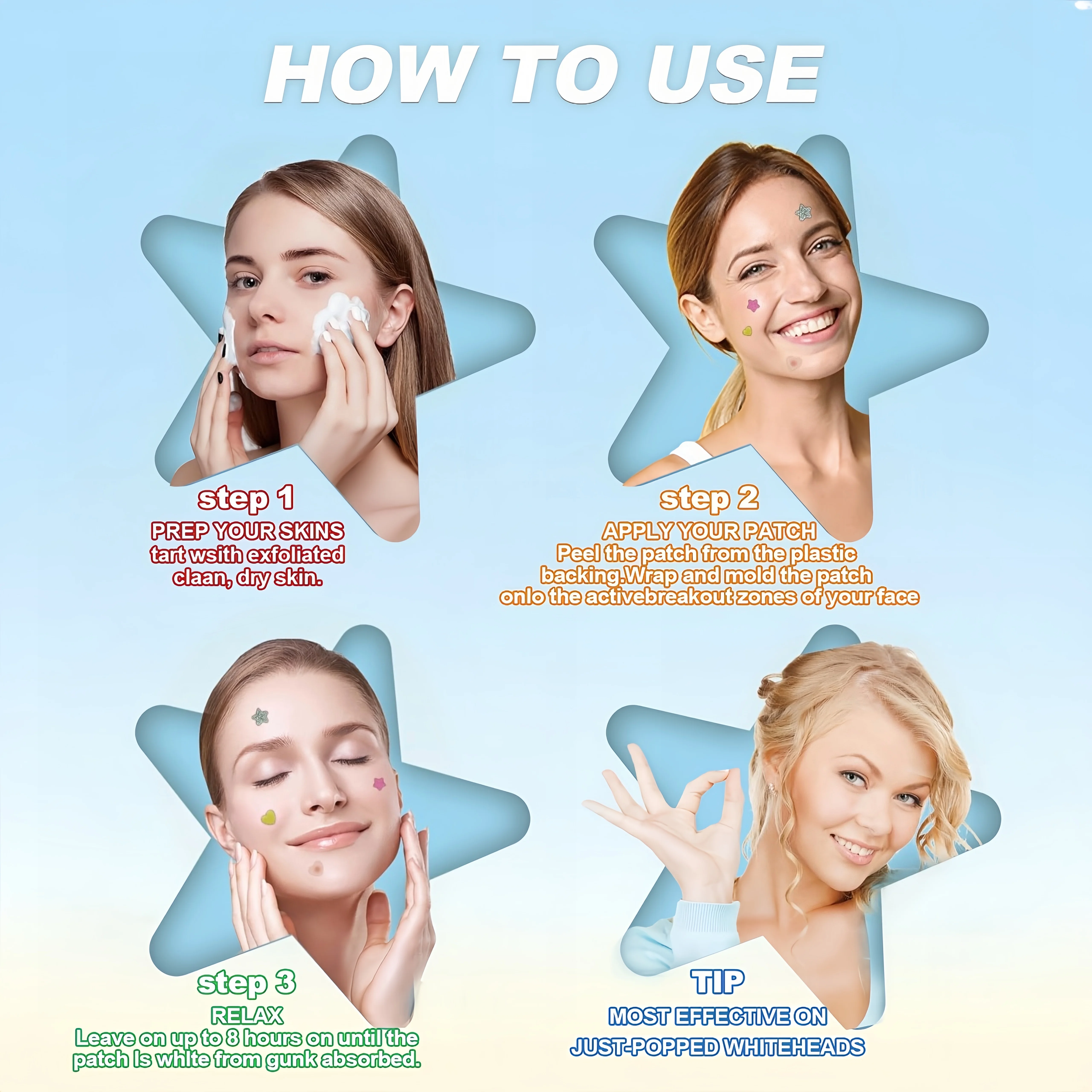 Pimple Patches for Face 180/540Pcs Hydrocolloid Acne Patch Invisible Waterproof Ultra Thin Spot Stickers 8mm 12mm view 6