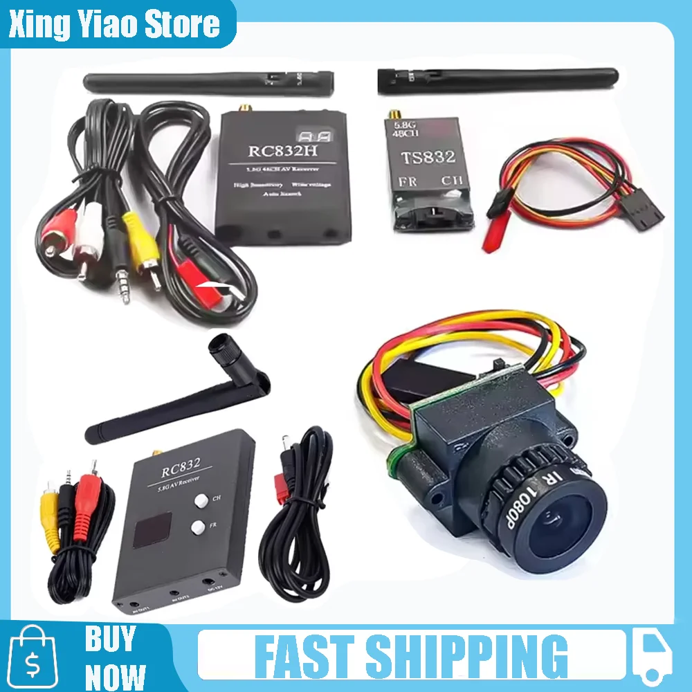 TS832 Transmitter & RC832 Receiver/RC832H +1000TVL camera 48CH 5.8G 600mw 5km  Video Transmission For FPV Multicopter Ai