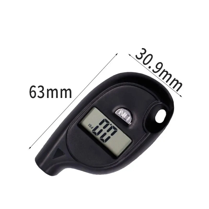 Mini Keychain Style Portable Tire Gauge Digital Lcd Display Car Air Pressure Tester Meter Auto Motorcycle Safety