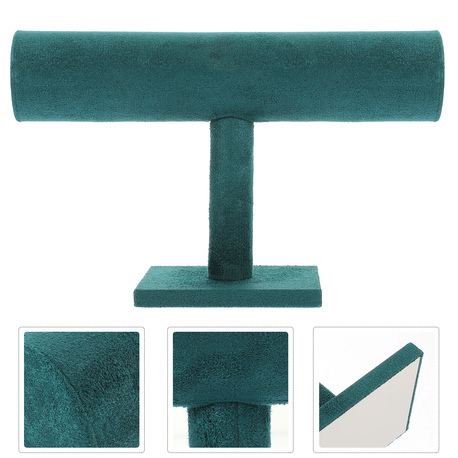 

2PCS Velvet Wooden Jewelry Bracelet Display Stand Rack Bangle Holder Stands Storage ganizer For Watches Home Store Accessory