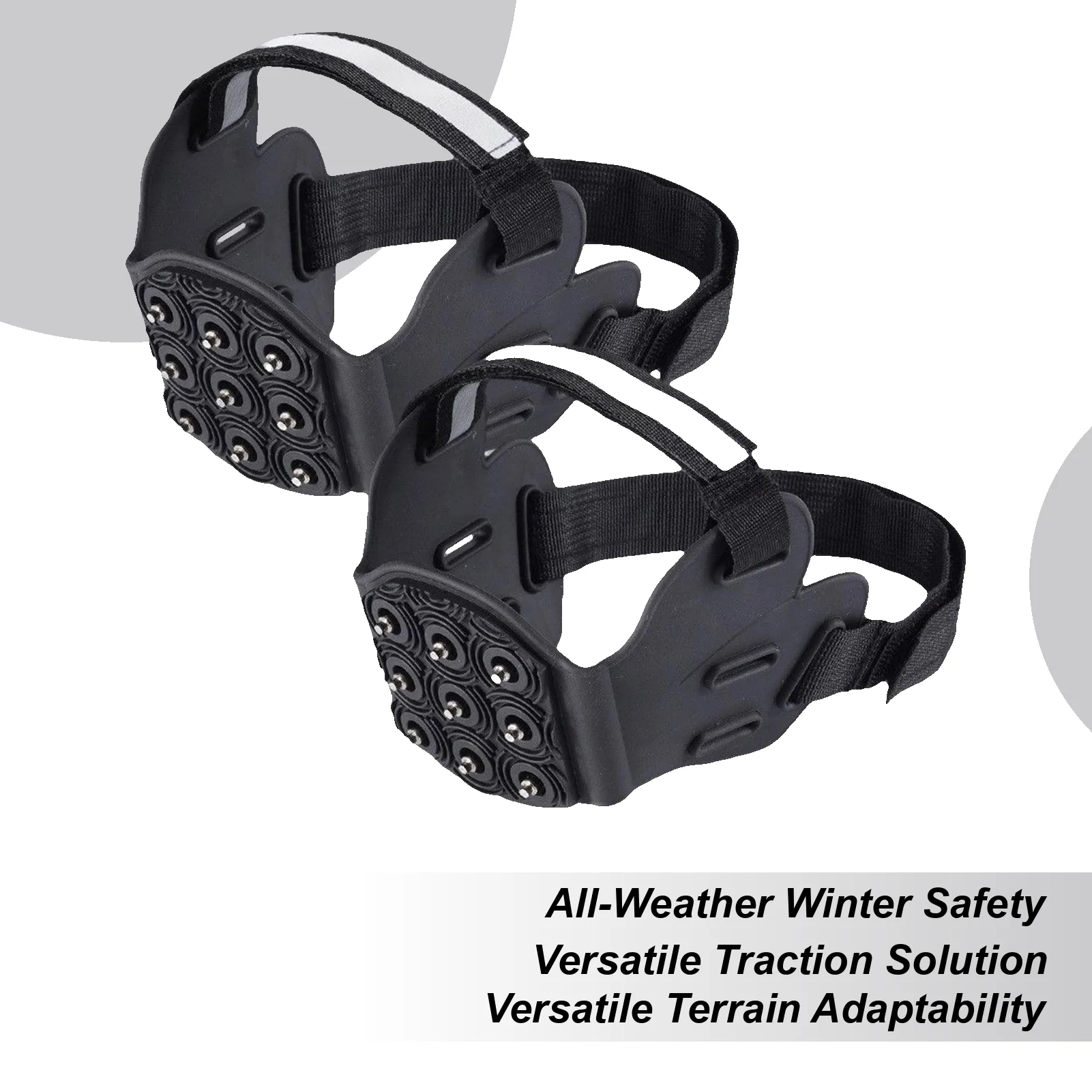 

Противоскользящие накладки на обувь с 9 шипами для зимы: лед, снег, ходьба, бег, походы, альпинизм, активный отдых