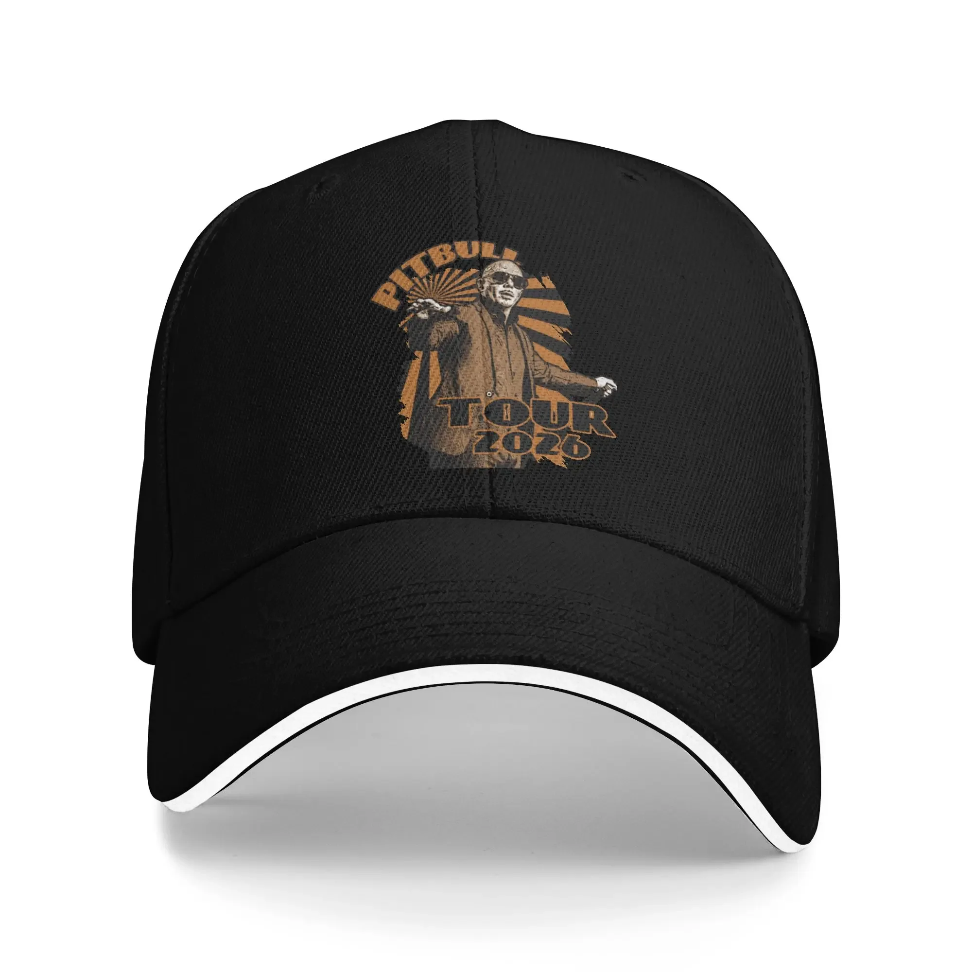 Pitbull Mr Worldwide Tour 2026 Outfit Men Women Baseball Caps Dad Hat Unique Travel Headwear Adjustable Fit Snapback Hat