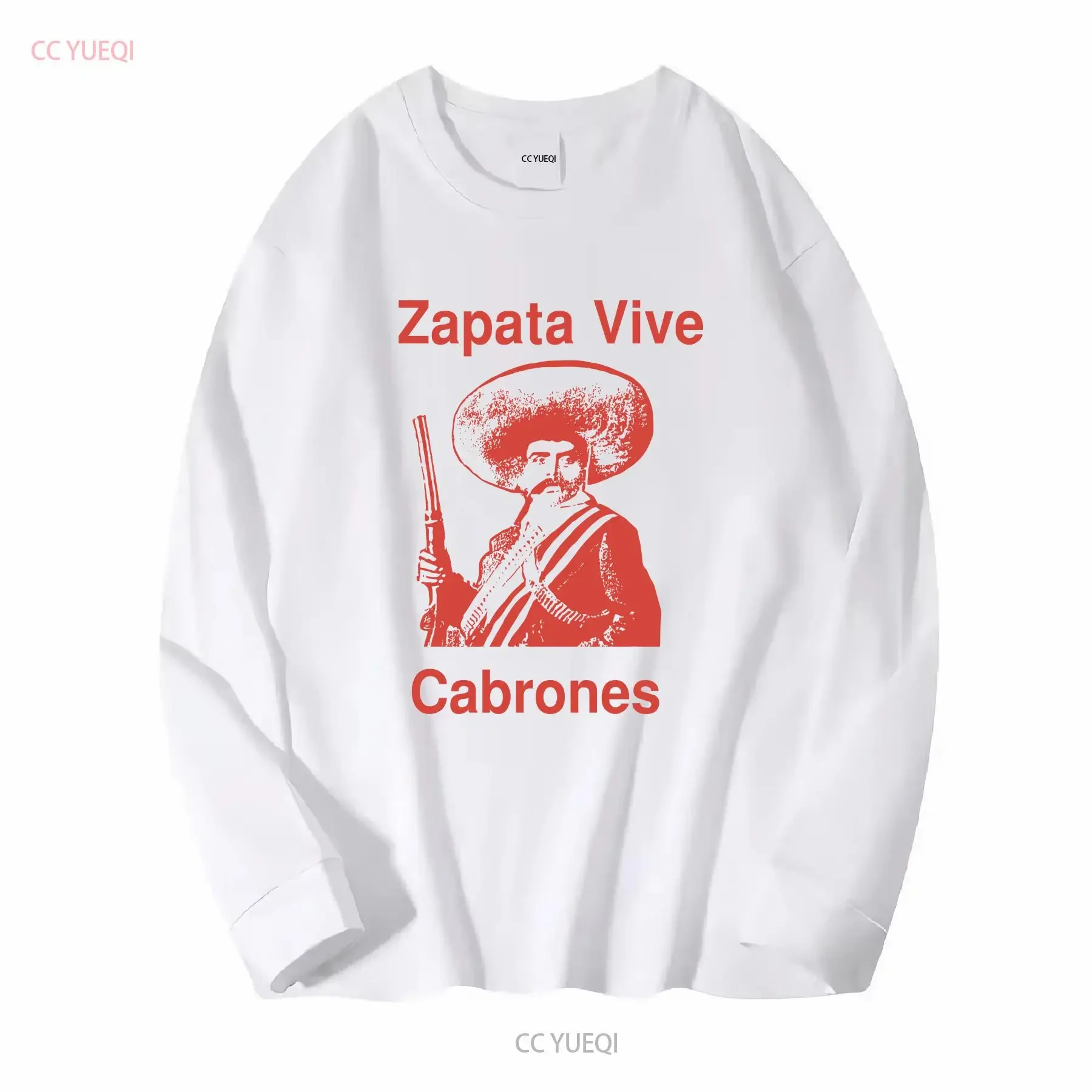 New Rare Zapata Vive Cabrones Zapatista Revolucion Sub Comandante Marcos EZLN Emiliano Retro T Shirt Vintage Style vintage