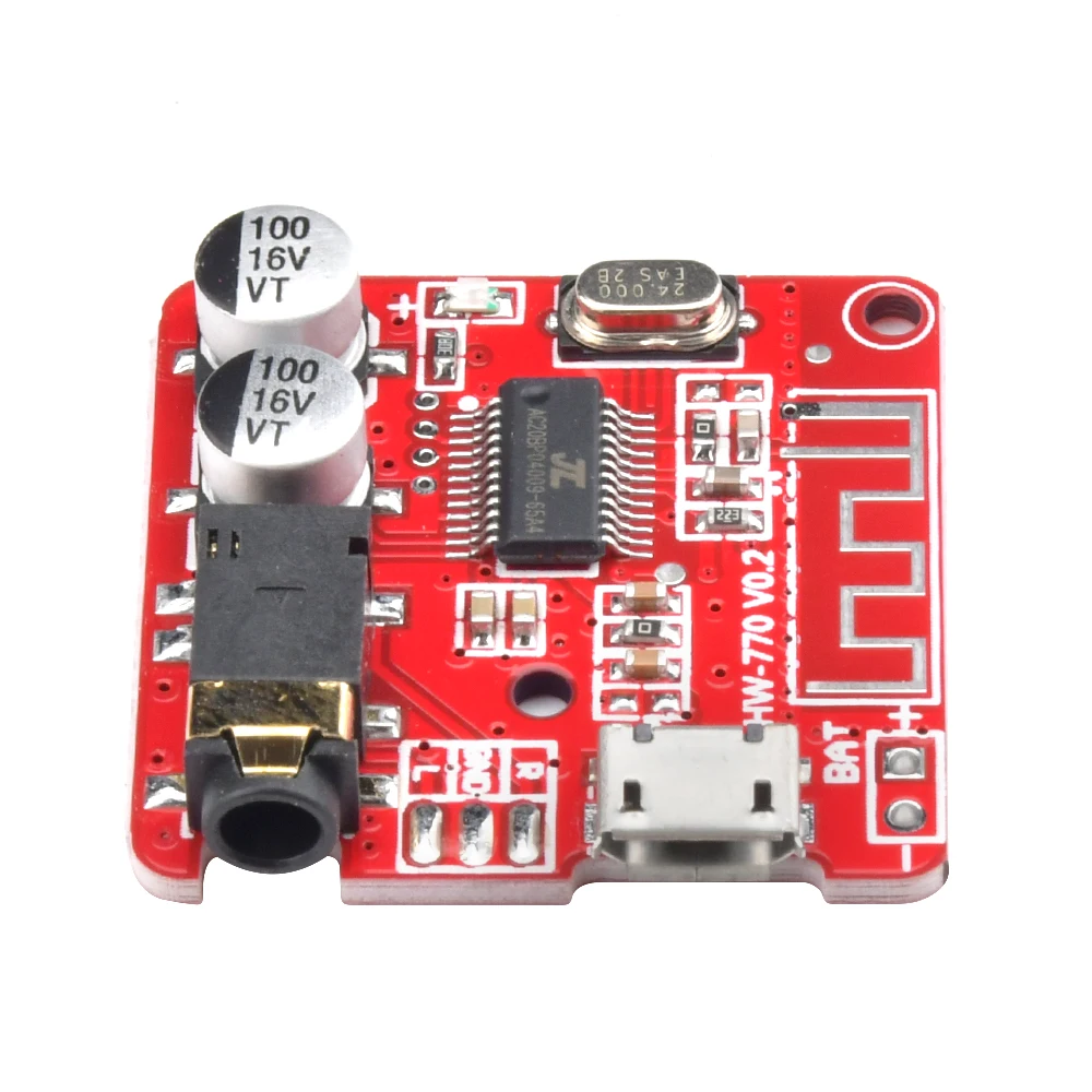 3.7-5V Mini Bluetooth Stereo Audio Receiver Board Module With Mic for arduino MP3 Player Bluetooth Lossless Decoder Board Type-C