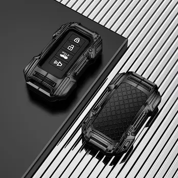 Nový pouzdro na klíče od auta ze slitiny zinku a kůže pro Toyota CHR Hilux Fortuner Land Cruiser 200 Camry Corolla Crown RAV4 Highland 10 nejlepší prodej Kryt klíče od Toyoty Camry - №10