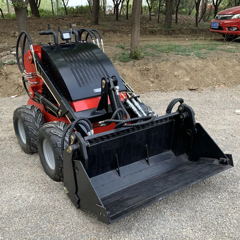 for Newest !!! small skid steer front end loader bucket mini loader skid steer attachment snow blower skidsteer used loaders