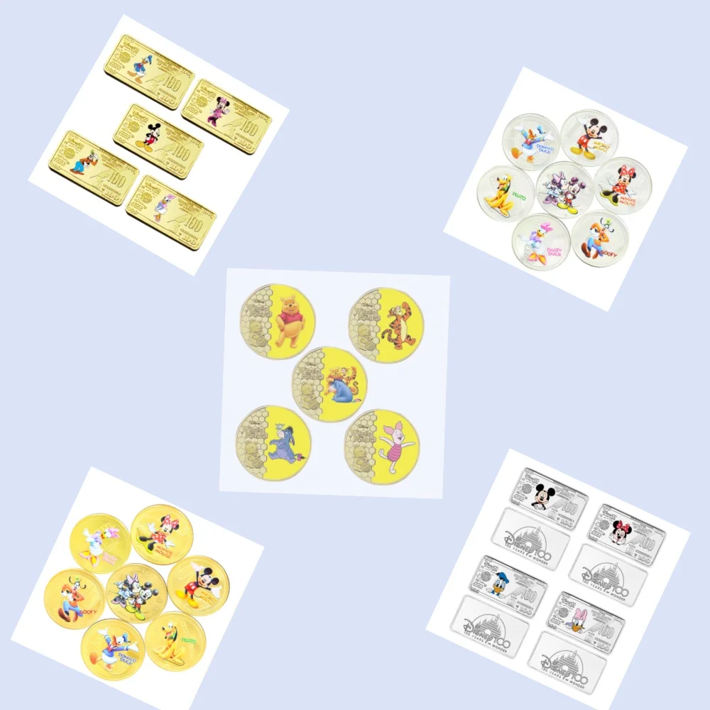 

Best - Selling Anime Peripherals Silver Gold Coin Bar Badge Set All Style Animal Characters Great Anime Collection Gift