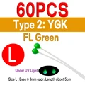 60 piezas YGK L FLG