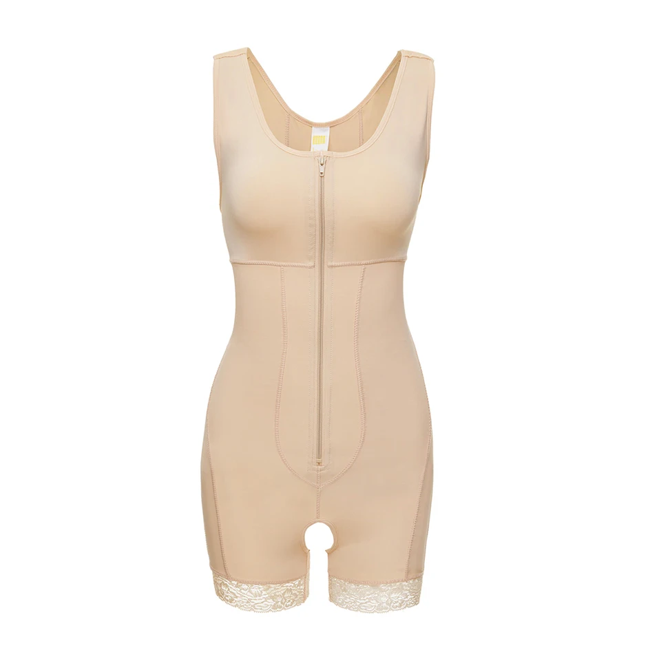 Becirzet Shaperwear Bodysuit Damen Körperformer Playsuits Schlankmachende Unterwäsche Übergröße Taillenkontrolle Hüftlift – Detail 14