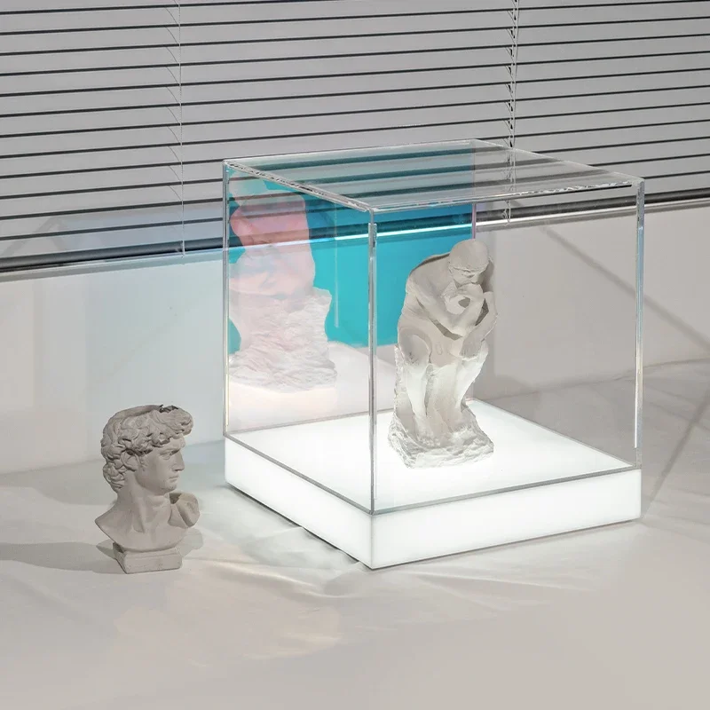 Illuminated Advertising Display Box, Rechargeable Lightbox, Jewelry Store Product, Acrylic Display Box Customization