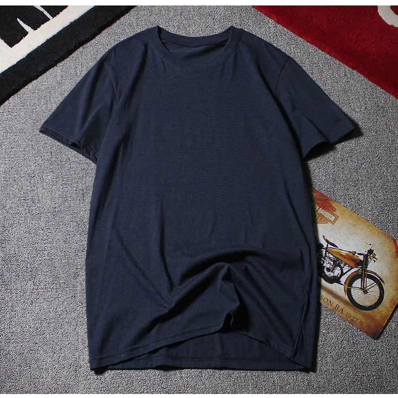 2024 Men\'s T-shirt O-neck Short Sleeve Men Summer Tshirt Cotton Casual T Shirt Male Top Tee Plus Size 12XL Supper Big Large 10XL