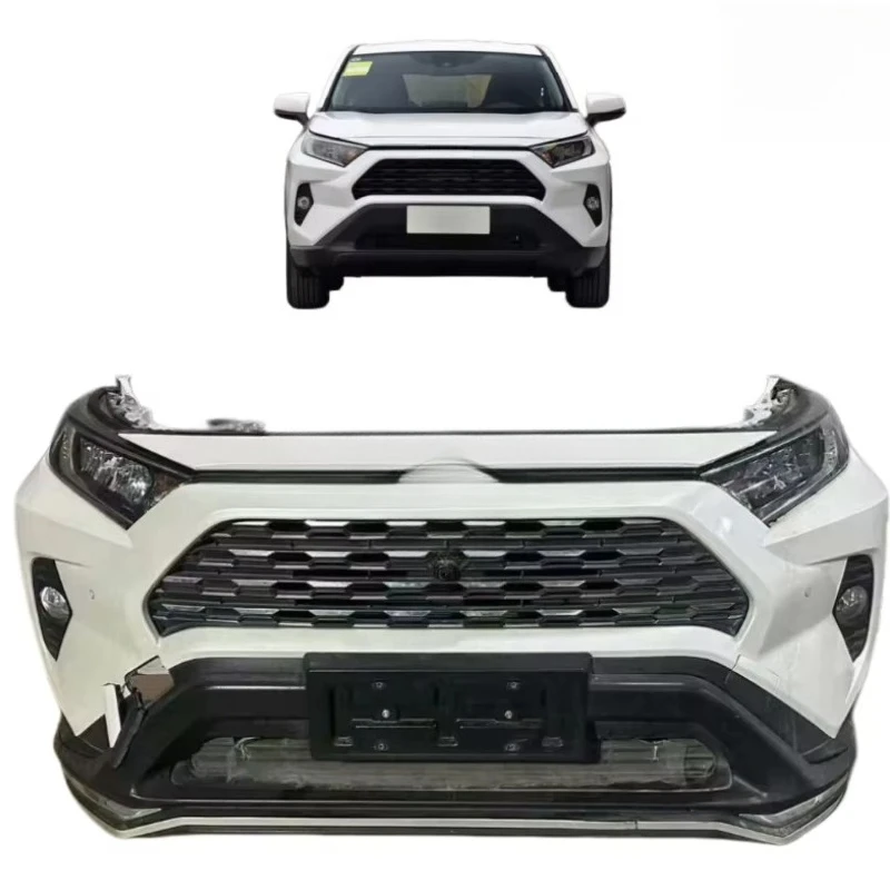 High-quality for RAV4 Complete Bumper with Headlight Grille, Radiator, radar and Electronic Fan Removal Parts
