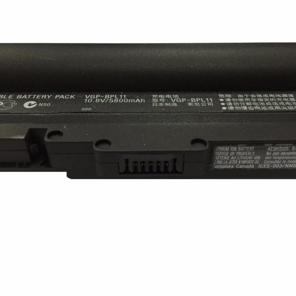 Batería Original para portátil SONY VAIO VGP-BPL11, 10,8 v, 5800mah, para VGP-BPS11, BPS11, VGP-BPX11, TZ92S, VGN-TZ121, VGN-TZ11