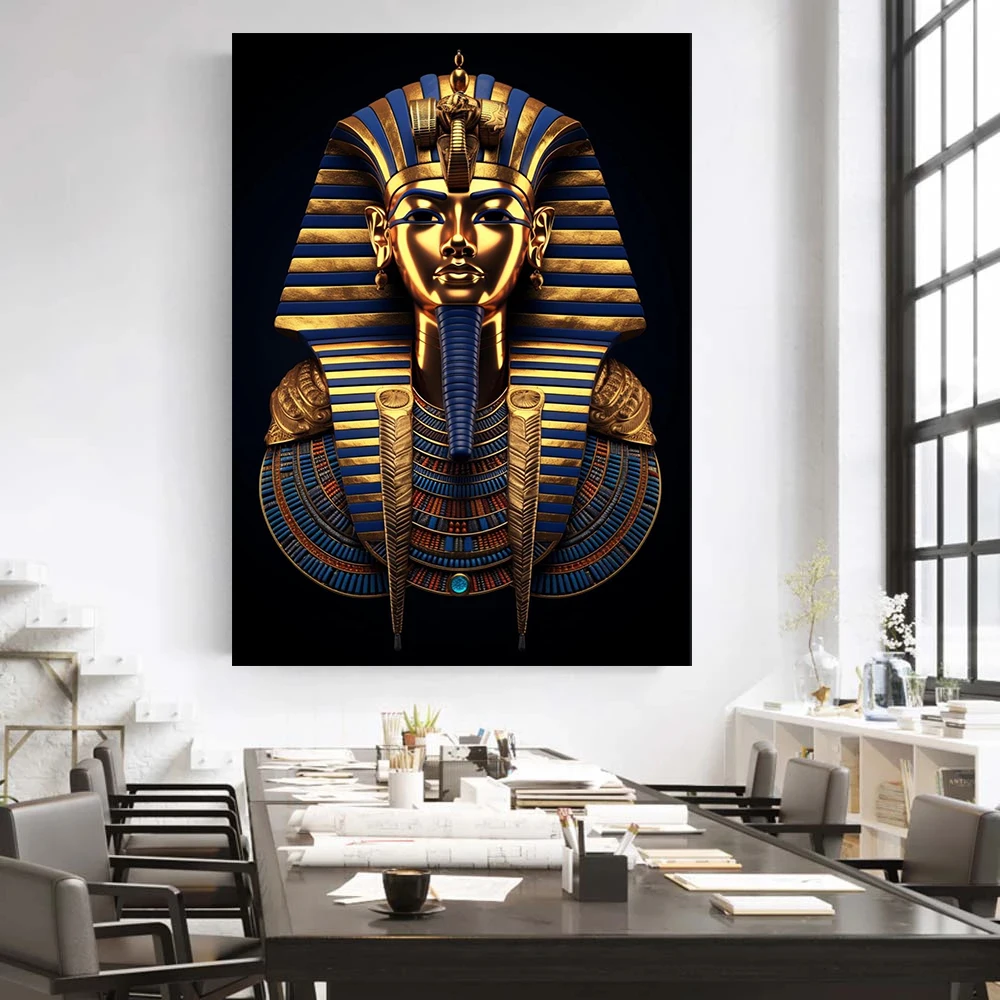 King Tutankhamun Canvas Painti - огляд і ціна Home Decor Egypt