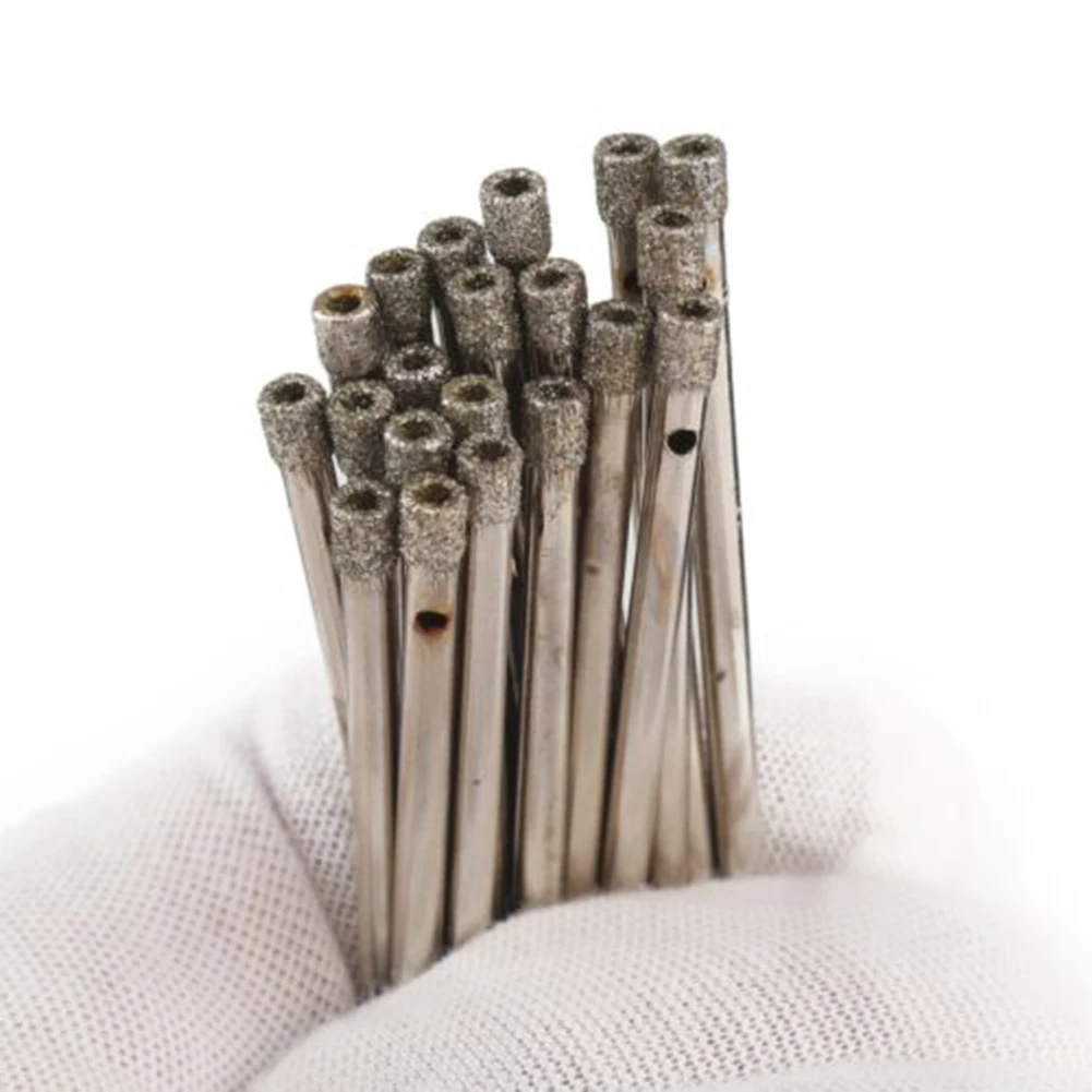 

Алмазные алмазные сверла 1/8 дюйма 1/8 дюйма 20 шт. 3 мм корончатые сверла для камня, стекла, керамики, практичные 20 шт./компл.