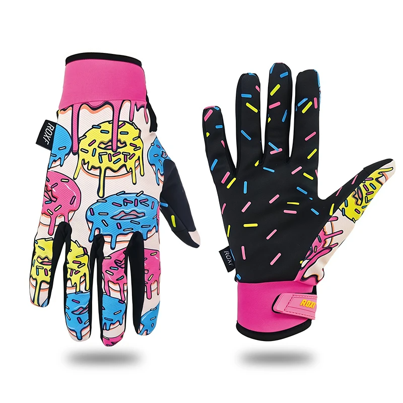 

Donut Full Finger Cycling Gloves Anti-Slip Touch Screen MTB Motorcycle Off-Road Riding Glove Parent-Child Breathable Sport Glove