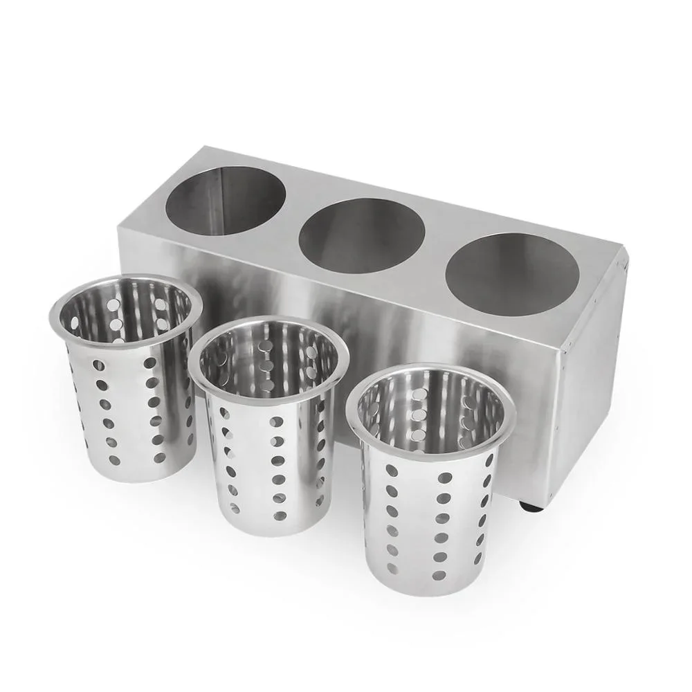 

#Stainless Steel Utensil Flatware Cutlery Caddy Holder Fork Knife Box Container Western Restaurant Buffet equitment