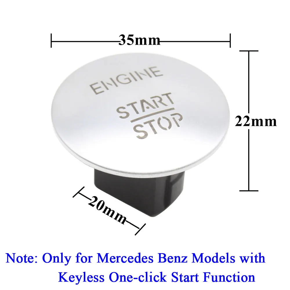 Car Keyless One-click Engine Ignition Start Stop Push Button Switch For Mercedes Benz W204 W205 W245 W211 W212 W221 W164 W166