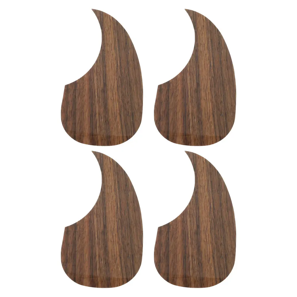 

4Pcs Acoustic Guitar Pickguard Natural Resonance Wood Grain Aesthetic Lightweight Durable Protective Plate for Folk Guitar