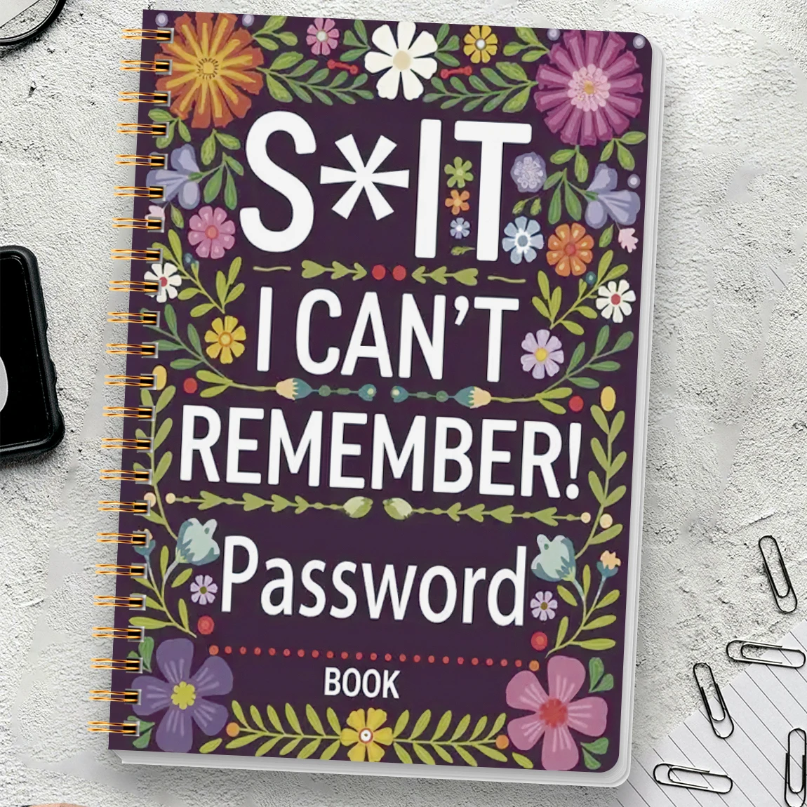 

A5 Password Book,Internet Account and Website Login Organizer,Notes Section, Perfect Password Journal for Managing Cybersecurity