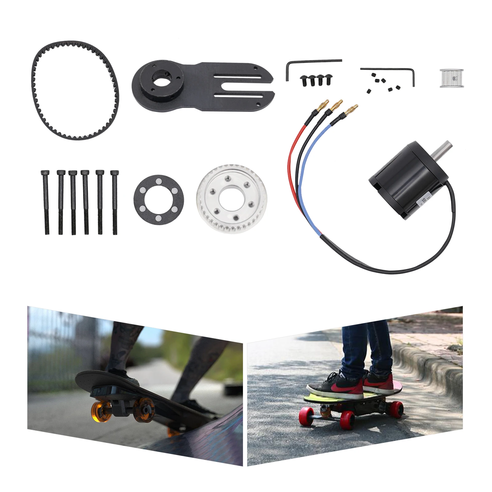 

N5065 1800W Excellent Skateboard Wheel Set Skateboard Steering Wheels Kit