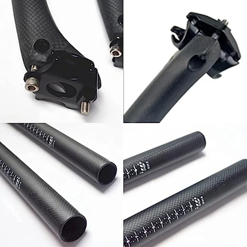 Carbon Fiber Mountain Road Bike Seatpost Rod Full Carbon Rear Floating Seatpost Parts Accessories 31.6-400Mm