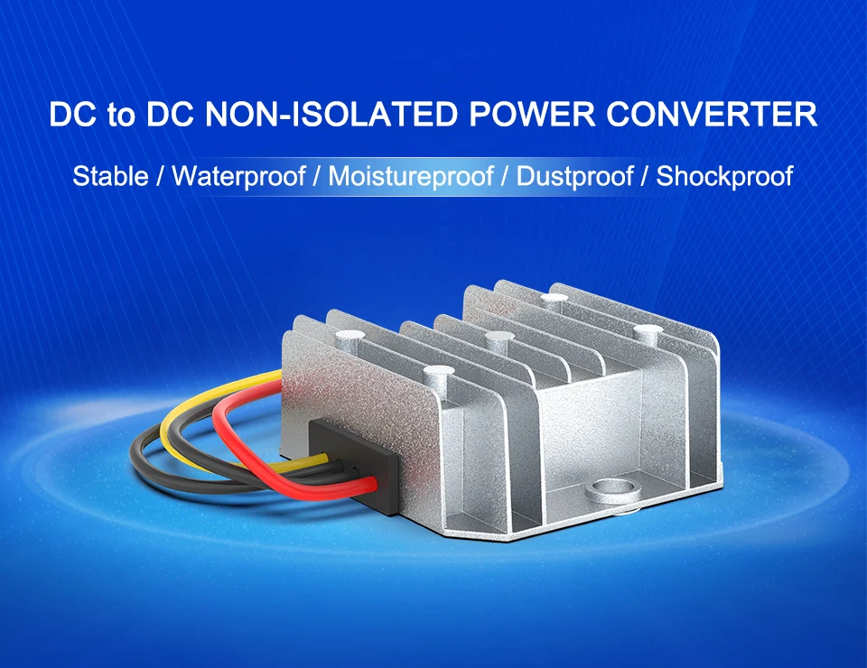 Konverter 24V 36V 48V 60V 72V zu 13,8V 3A-10A DC Auto-Stromversorgung Step-Down-Modul 15-90V zu 12V, Geeignet für LED – Detail 1