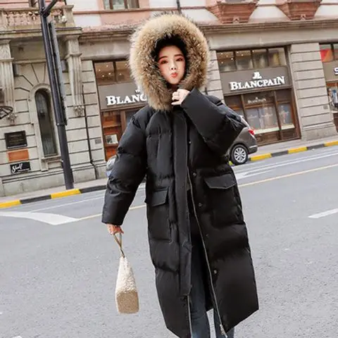 Korean Woman Coat Winter Long Down Coats Women\'s Down Jacket 2024 Feather Coat Women\'s Winter Jacket Large Size Jacket for Women