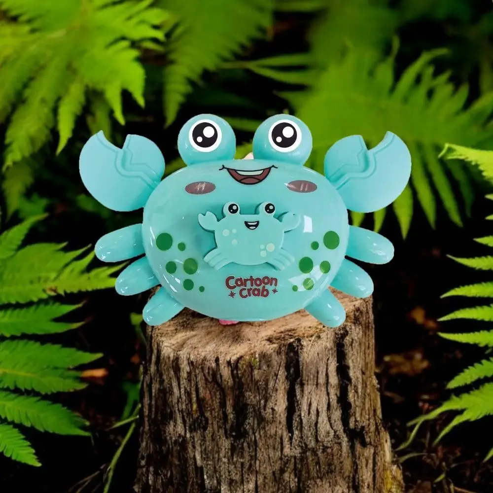 Automodel Druk op Kruipen Uurwerk Speelgoed Trek Cartoon Krab Speelgoed Wind Up Nieuwigheid Kruipende Krab Babyspeelgoed