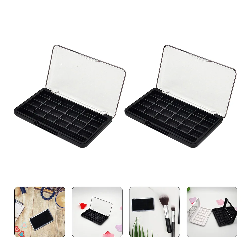 2 Pcs Eye Shadow Tray DIY Eyeshadow Pan Empty Blush Palettes for Makeup Sub Plate Lipstick Container Travel