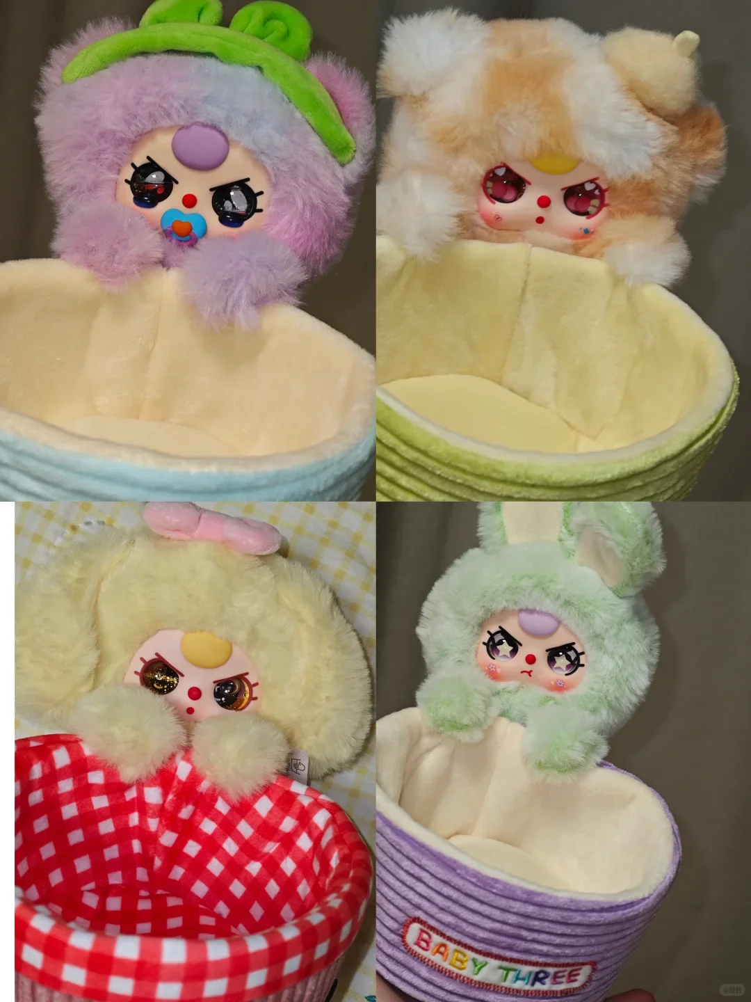 

Милая корзина для хранения кукол, официальная детская три слепых коробки, разные настольные органайзеры, украшение для подарка-сюрприза, отправка друзьям