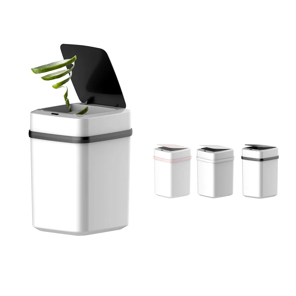 

New smart trash can 13L/15L large-capacity automatic induction tank kitchen smart sensor with knee touch