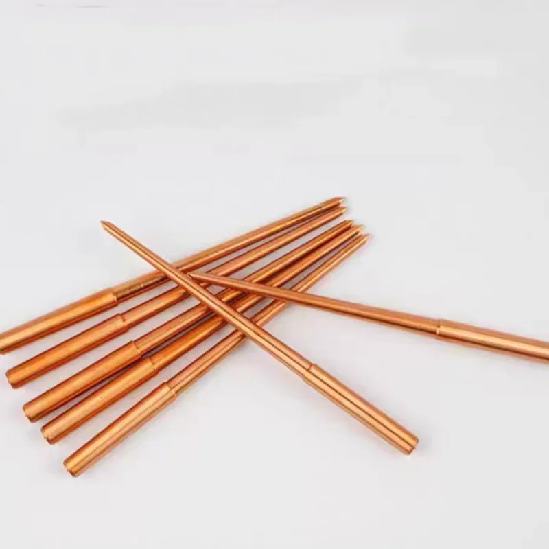 1Pc Double Side Taper EDM Copper Electrode P2 P2.5 P3 P3.5 P4 2-4 Degree Taper 70/90mm For Three Plate Injection Mold