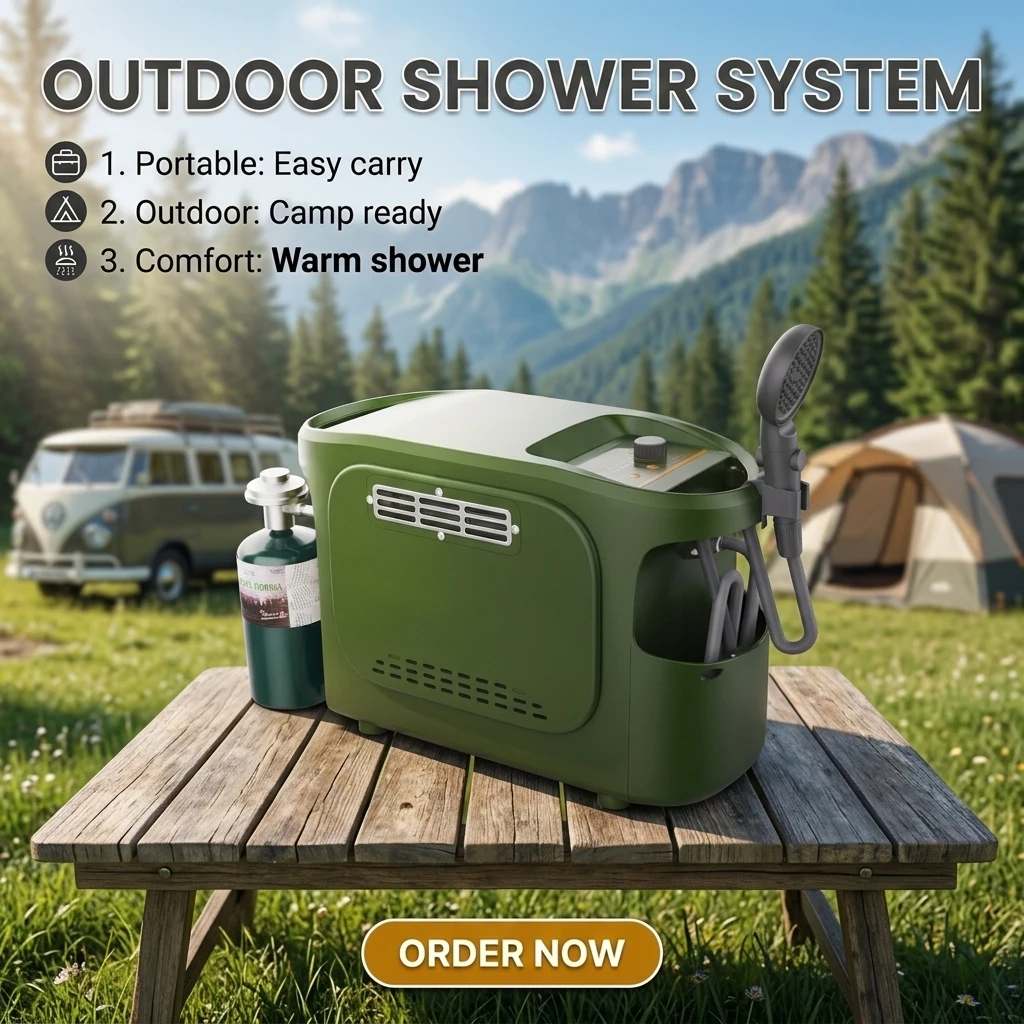 Portable Outdoor 3L/6L Gas Water Heater for RV Camping Battery Operated 90-Day Window Quick Shipment Tariff Reduction Households